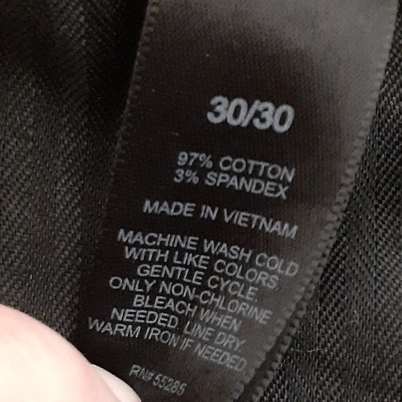 WOMEN'S "Express" Dark Gray Casual Pants w Hook & Zipper; Size 30/30 - Picture 6 of 6